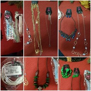 Paparazzi Jewelry lot of 10 New Christmas gifts